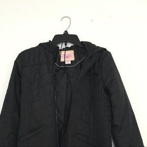 Black Puffer Jacket W/Storage Bag